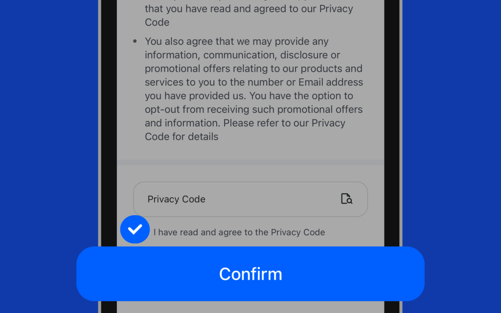 Image of Privacy Code agreement