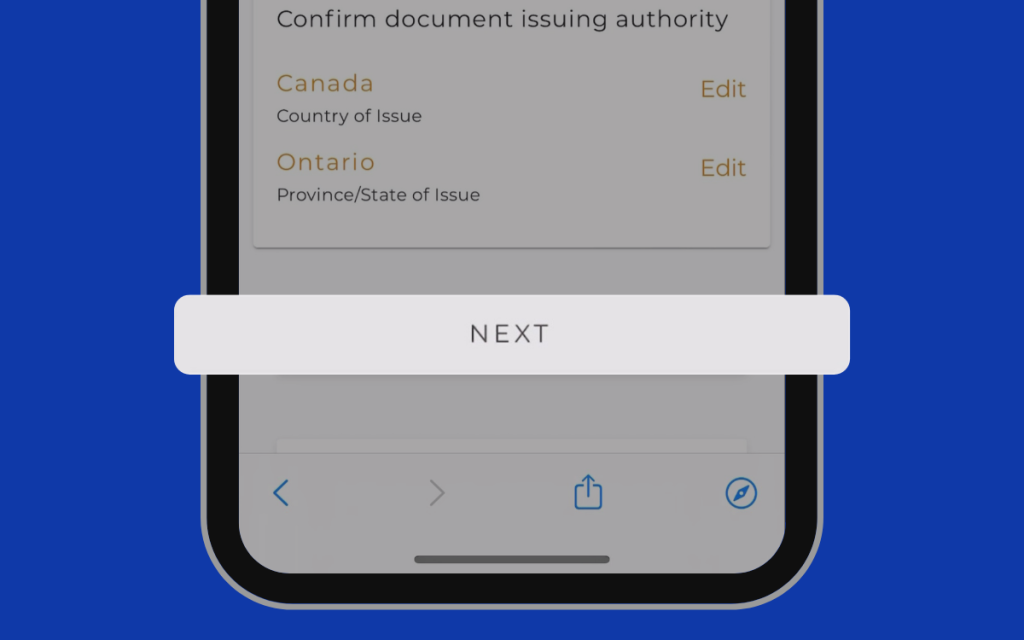 Image of Confirm Document Issuing Authority
